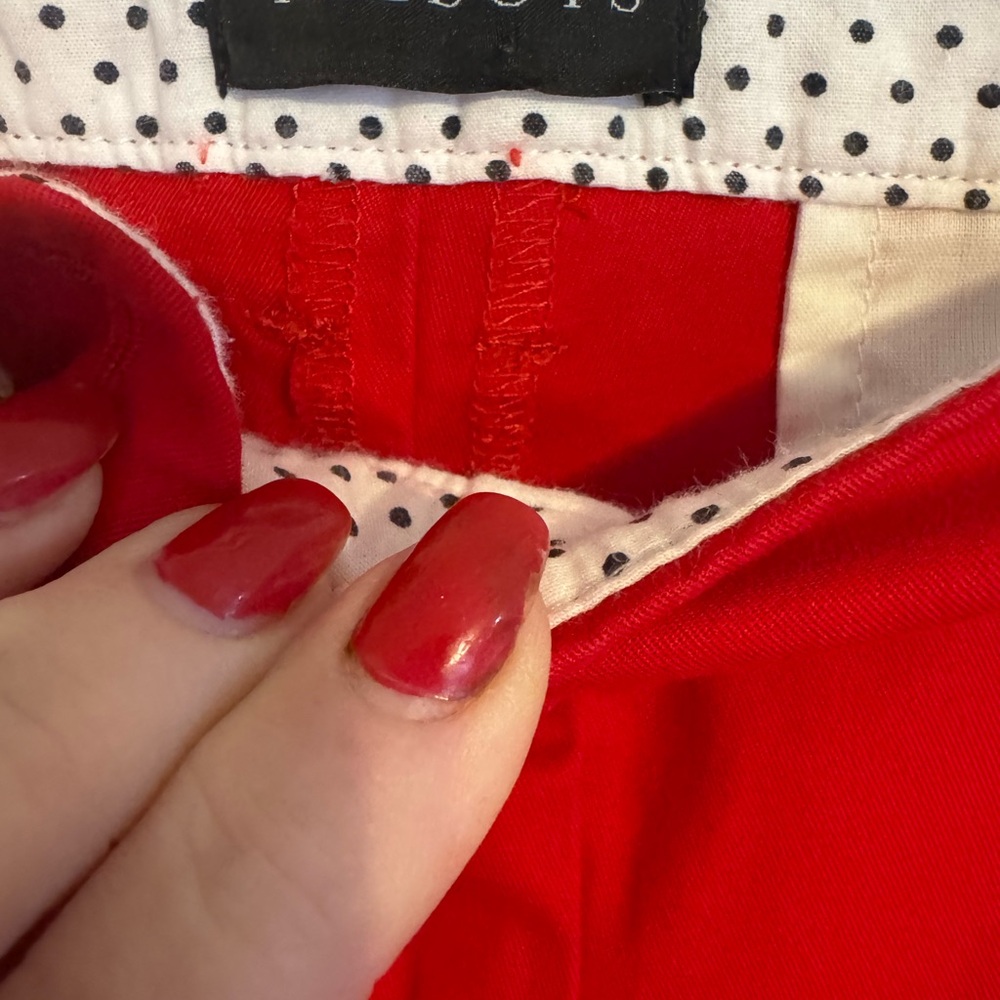 NWT  Talbots Women's Vibrant Red PERFECT SKIMMER  Capri Pant  SZ: 16   BIN#S - Picture 8 of 11